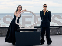 Xin You, Ni Ni, You Zhou, and Fan Liao attend the photocall of ''Bound in Heaven'' during the 72nd San Sebastian International Film Festival...