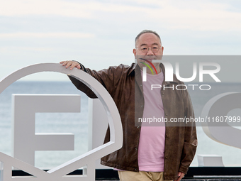 Xin You, Ni Ni, You Zhou, and Fan Liao attend the photocall of ''Bound in Heaven'' during the 72nd San Sebastian International Film Festival...