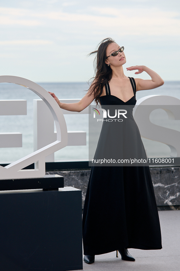 Ni Ni attends the photocall of ''Bound in Heaven'' during the 72nd San Sebastian International Film Festival in San Sebastian, Spain, on Sep...