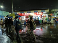 Heavy monsoon rains occur in Kolkata, West Bengal, India, on September 25, 2024. (