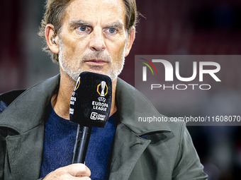 Ronald de Boer of ZIGGO Sport, during the match AZ vs. Elfsborg at the AZ Stadium for the UEFA Europa League - League phase - Matchday 1 sea...