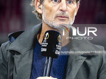 Ronald de Boer of ZIGGO Sport, during the match AZ vs. Elfsborg at the AZ Stadium for the UEFA Europa League - League phase - Matchday 1 sea...