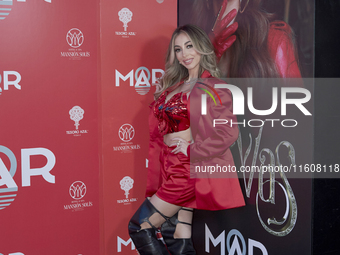 Singer Marla Solis poses during the red carpet of the launch of her musical career at Foro Total Play in Mexico City, Mexico, on September 2...