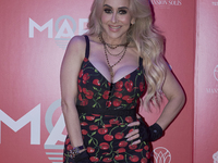 Cristy Solis poses during the red carpet of the launch of Marla Solis's musical career at Foro Total Play in Mexico City, Mexico, on Septemb...