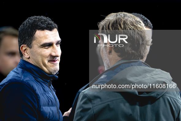 AZ Alkmaar trainer Maarten Martens during the match AZ vs. Elfsborg at the AZ Stadium for the UEFA Europa League - League phase - Matchday 1...