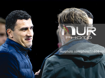 AZ Alkmaar trainer Maarten Martens during the match AZ vs. Elfsborg at the AZ Stadium for the UEFA Europa League - League phase - Matchday 1...