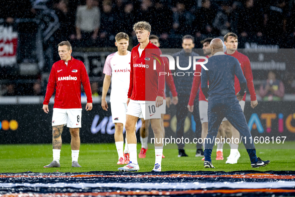 AZ Alkmaar midfielder Sven Mijnans during the match AZ - Elfsborg at the AZ Stadium for the UEFA Europa League - League phase - Matchday 1 s...