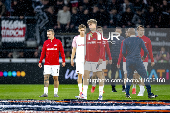 AZ Alkmaar midfielder Sven Mijnans during the match AZ - Elfsborg at the AZ Stadium for the UEFA Europa League - League phase - Matchday 1 s...