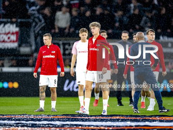 AZ Alkmaar midfielder Sven Mijnans during the match AZ - Elfsborg at the AZ Stadium for the UEFA Europa League - League phase - Matchday 1 s...