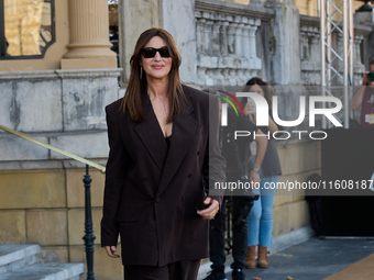 Monica Bellucci arrives at the Maria Cristina Hotel during the 72nd San Sebastian International Film Festival in San Sebastian, Spain, on Se...