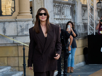 Monica Bellucci arrives at the Maria Cristina Hotel during the 72nd San Sebastian International Film Festival in San Sebastian, Spain, on Se...