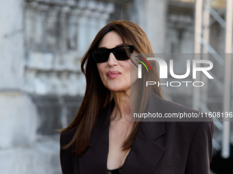 Monica Bellucci arrives at the Maria Cristina Hotel during the 72nd San Sebastian International Film Festival in San Sebastian, Spain, on Se...