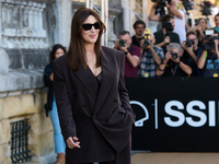 Monica Bellucci arrives at the Maria Cristina Hotel during the 72nd San Sebastian International Film Festival in San Sebastian, Spain, on Se...