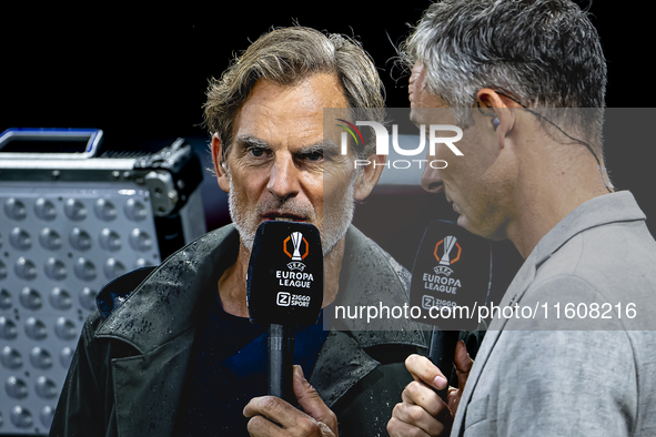 Ronald de Boer of ZIGGO Sport during the match AZ vs. Elfsborg at the AZ Stadium for the UEFA Europa League - League phase - Matchday 1 seas...