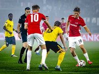 AZ Alkmaar defender David Moller Wolfe plays during the match AZ - Elfsborg at the AZ Stadium for the UEFA Europa League - League phase - Ma...