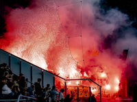 The atmosphere in the stadium during the match between AZ and Elfsborg at the AZ Stadium for the UEFA Europa League - League phase - Matchda...