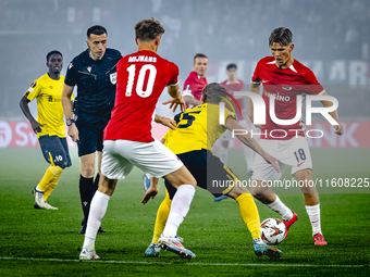 AZ Alkmaar defender David Moller Wolfe plays during the match AZ - Elfsborg at the AZ Stadium for the UEFA Europa League - League phase - Ma...