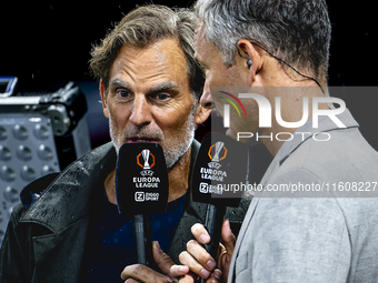 Ronald de Boer of ZIGGO Sport during the match AZ vs. Elfsborg at the AZ Stadium for the UEFA Europa League - League phase - Matchday 1 seas...