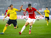 Elfsborg midfielder Simon Hedlund and AZ Alkmaar forward Ruben van Bommel during the match AZ vs. Elfsborg at the AZ Stadium for the UEFA Eu...