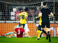 Elfsborg midfielder Ahmed Qasem scores, but it is offside during the match AZ vs. Elfsborg at the AZ Stadium for the UEFA Europa League - Le...