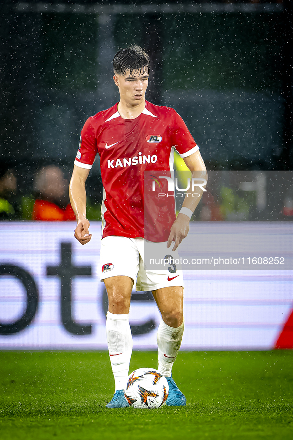 AZ Alkmaar midfielder Wouter Goes plays during the match between AZ and Elfsborg at the AZ Stadium for the UEFA Europa League - League phase...