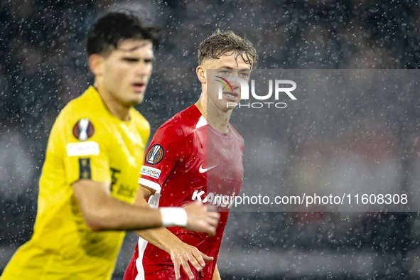 AZ Alkmaar midfielder Sven Mijnans during the match between AZ and Elfsborg at the AZ Stadium for the UEFA Europa League - League phase - Ma...