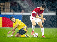 Elfsborg midfielder Besfort Zenelli and AZ Alkmaar forward Ruben van Bommel during the match AZ vs. Elfsborg at the AZ Stadium for the UEFA...