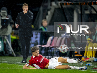 AZ Alkmaar midfielder Sven Mijnans during the match between AZ and Elfsborg at the AZ Stadium for the UEFA Europa League - League phase - Ma...