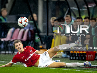 AZ Alkmaar midfielder Sven Mijnans during the match between AZ and Elfsborg at the AZ Stadium for the UEFA Europa League - League phase - Ma...