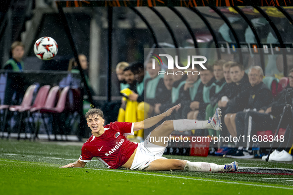 AZ Alkmaar midfielder Sven Mijnans during the match between AZ and Elfsborg at the AZ Stadium for the UEFA Europa League - League phase - Ma...