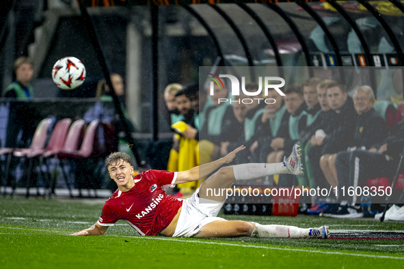 AZ Alkmaar midfielder Sven Mijnans during the match between AZ and Elfsborg at the AZ Stadium for the UEFA Europa League - League phase - Ma...