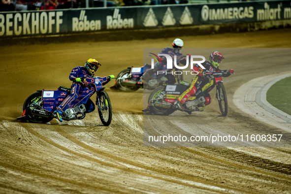 Martin Vaculik participates in a PGE Speedway Ekstraliga game between Sparta Wroclaw and Stal Gorzow Wielkopolski in Wroclaw, Poland, on Sep...