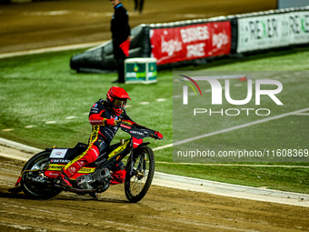 JAKUB KRAWCZYK participates in a PGE Speedway Ekstraliga game between Sparta Wroclaw and Stal Gorzow Wielkopolski in Wroclaw, Poland, on Sep...