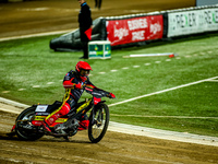 JAKUB KRAWCZYK participates in a PGE Speedway Ekstraliga game between Sparta Wroclaw and Stal Gorzow Wielkopolski in Wroclaw, Poland, on Sep...