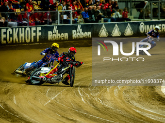 Daniel Bewley participates in a PGE Speedway Ekstraliga game between Sparta Wroclaw and Stal Gorzow Wielkopolski in Wroclaw, Poland, on Sept...