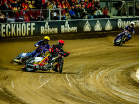 Daniel Bewley participates in a PGE Speedway Ekstraliga game between Sparta Wroclaw and Stal Gorzow Wielkopolski in Wroclaw, Poland, on Sept...