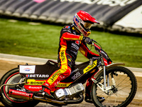 Maciej Janowski participates in a PGE Speedway Ekstraliga game between Sparta Wroclaw and Stal Gorzow Wielkopolski in Wroclaw, Poland, on Se...