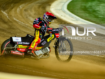 Maciej Janowski participates in a PGE Speedway Ekstraliga game between Sparta Wroclaw and Stal Gorzow Wielkopolski in Wroclaw, Poland, on Se...