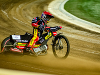 Maciej Janowski participates in a PGE Speedway Ekstraliga game between Sparta Wroclaw and Stal Gorzow Wielkopolski in Wroclaw, Poland, on Se...