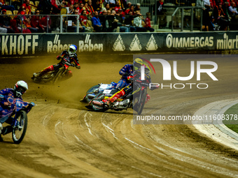 Maciej Janowski participates in a PGE Speedway Ekstraliga game between Sparta Wroclaw and Stal Gorzow Wielkopolski in Wroclaw, Poland, on Se...