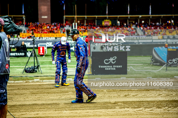 Szymon Wozniak participates in a PGE Speedway Ekstraliga game between Sparta Wroclaw and Stal Gorzow Wielkopolski in Wroclaw, Poland, on Sep...