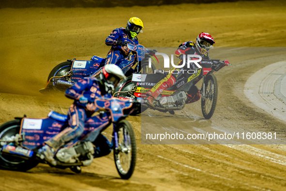 Maciej Janowski participates in a PGE Speedway Ekstraliga game between Sparta Wroclaw and Stal Gorzow Wielkopolski in Wroclaw, Poland, on Se...