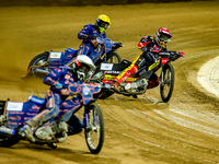 Maciej Janowski participates in a PGE Speedway Ekstraliga game between Sparta Wroclaw and Stal Gorzow Wielkopolski in Wroclaw, Poland, on Se...