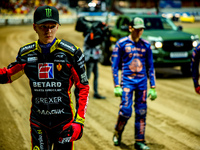 Daniel Bewley participates in a PGE Speedway Ekstraliga game between Sparta Wroclaw and Stal Gorzow Wielkopolski in Wroclaw, Poland, on Sept...