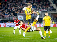 AZ Alkmaar defender Alexandre Penetra plays during the match AZ - Elfsborg at the AZ Stadium for the UEFA Europa League - League phase - Mat...