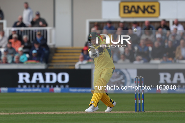 Australia's Steve Smith bats during the Metro Bank One Day Series match between England and Australia at the Seat Unique Riverside in Cheste...