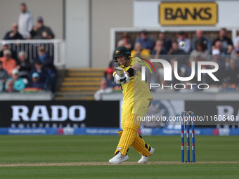 Australia's Steve Smith bats during the Metro Bank One Day Series match between England and Australia at the Seat Unique Riverside in Cheste...