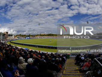 A general view of the stadium during the Metro Bank One Day Series match between England and Australia at the Seat Unique Riverside in Chest...