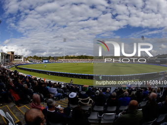 A general view of the stadium during the Metro Bank One Day Series match between England and Australia at the Seat Unique Riverside in Chest...