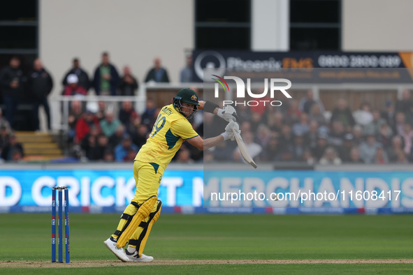 Australia's Steve Smith bats during the Metro Bank One Day Series match between England and Australia at the Seat Unique Riverside in Cheste...